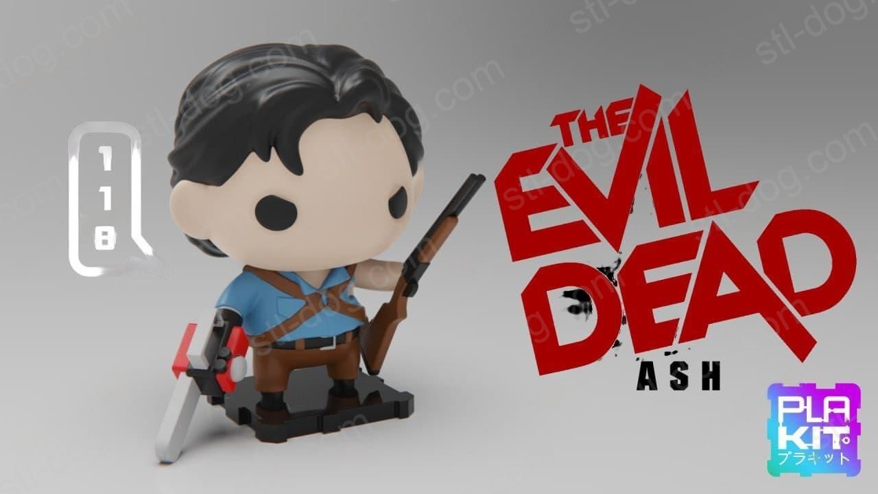 邪恶死神(Evil Dead) – Ash Chibi 3D打印图纸
